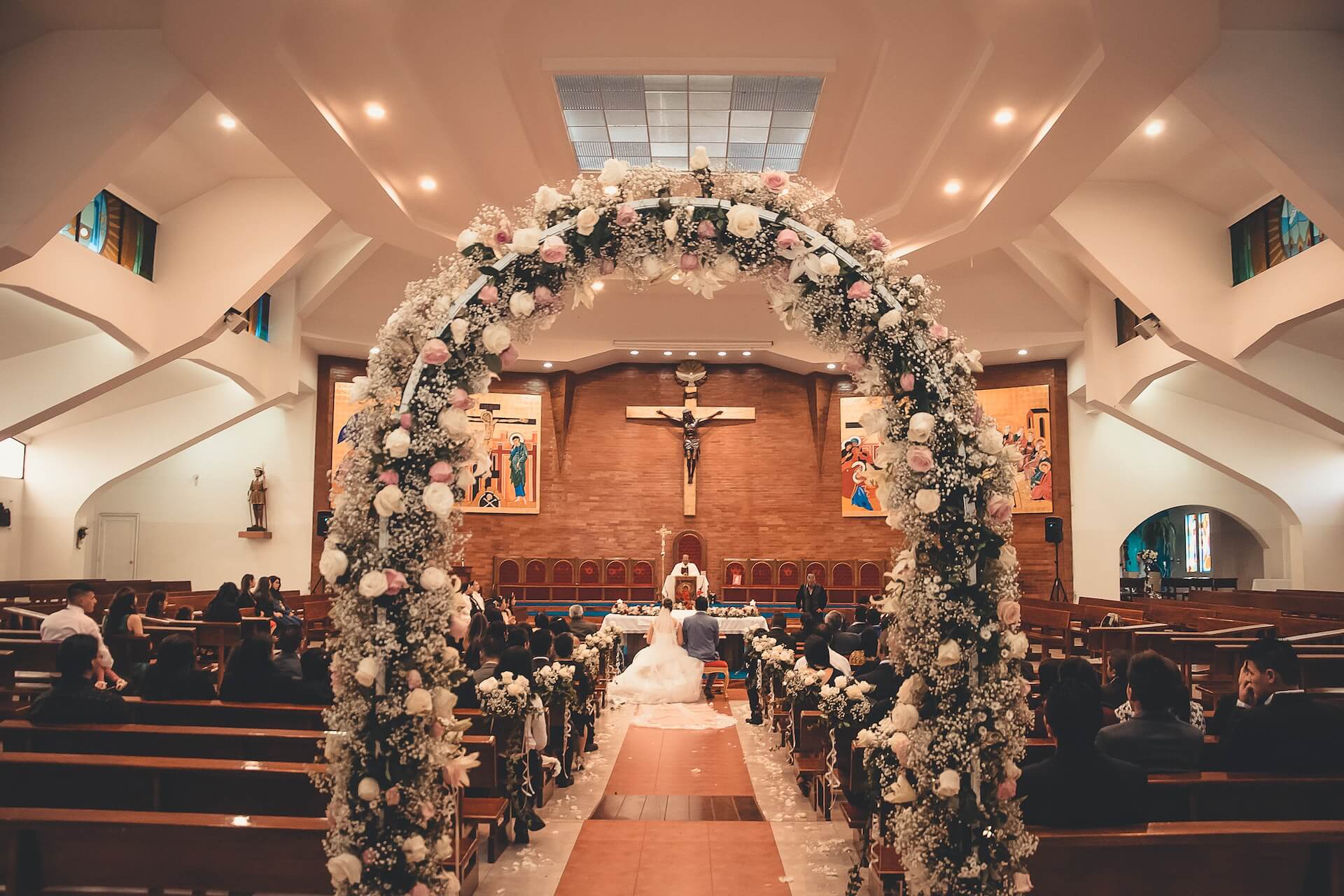 Indoor Wedding Aisle
