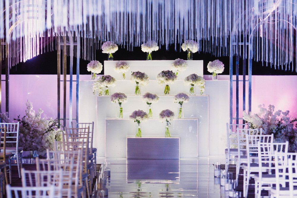 Indoor wedding aisle decoration ideas