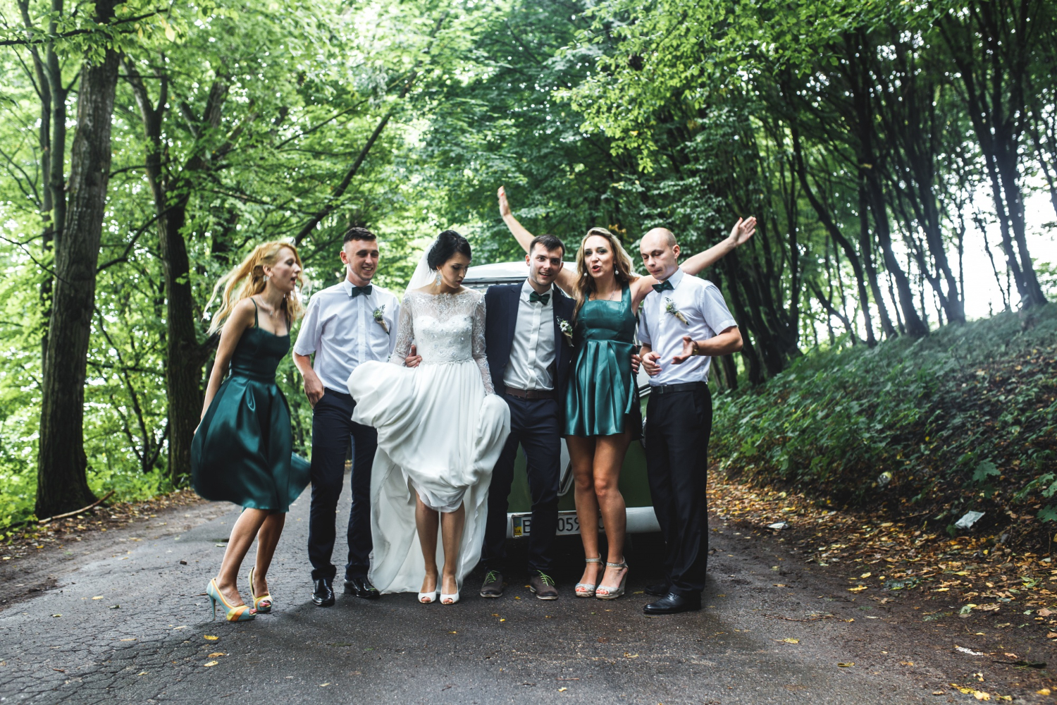 summer camp wedding